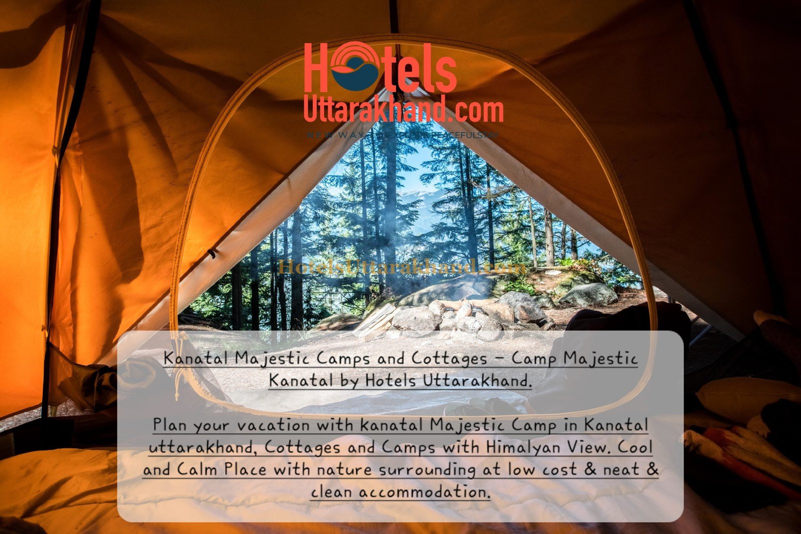 Campsite in Kanatal, Kanatal Majestic Camp by Hotels Uttarakhand.